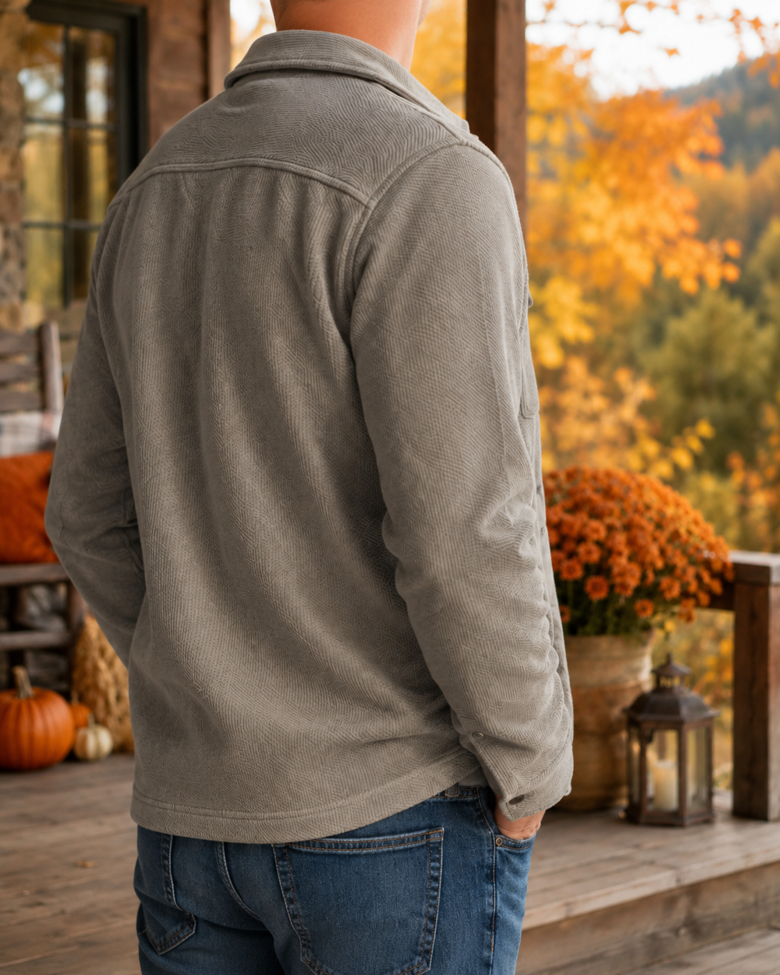Copper & Oak Men's Stretch Shirt Jacket